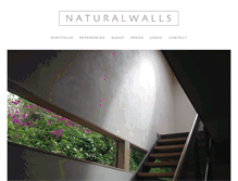 Tablet Screenshot of naturalwalls.com